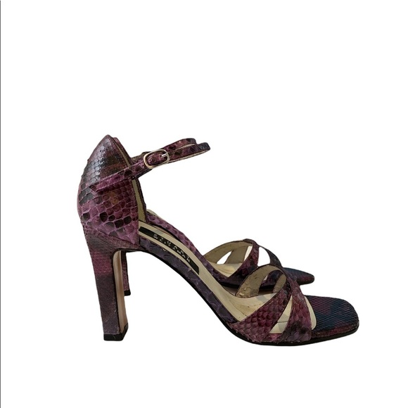 Stuart Weitzman Stencil Python Heels 8 - Picture 2 of 7